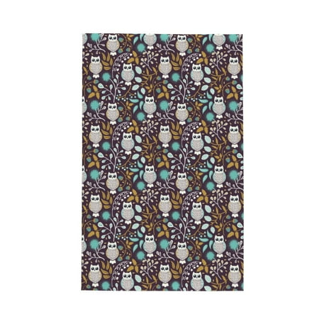 

Absorbent Kitchen Towels Forest Cute Owl Quick Drying Dish Towels for Kitchen Drying Soft Hand Towels with Lanyard for Kitchen Decor