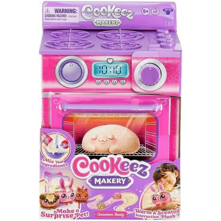 Cookeez Makery Kids Pretend Toy Set: Cinnamon Treatz Pink Oven