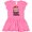 Raspberry with Polka Dots, variant on Inktastic Monkey I Love Hanging out with My Pawpaw Gift Baby Girl Dress