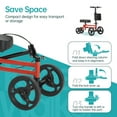 thumbnail image 6 of ELENKER Steerable Knee Scooter for Foot Injuries Ankles Surgery, Red, 6 of 8
