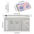 thumbnail image 3 of JIALIOU Nylon Trifold Card Wallet with ID Window Zipper Pocket for Men Women Teen Colorful Seashells Seaweed, 3 of 7