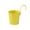 Yellow, variant on WYBXZ Green Metal Hanging Flower Pot Natural Blend Iron Planter for Zen Garden Foliage Camouflage Drainage Hole Detachable Hook for Ivy