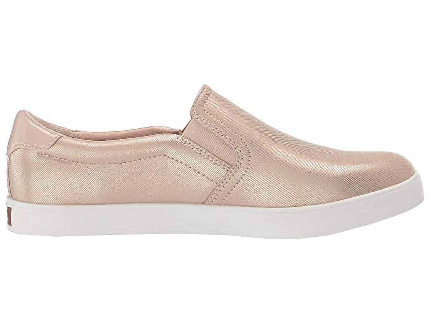 Dr. Scholl Shoes Women s Madison Sneaker Beach Metallic Denim Slip On Sneakers Beach Metallic Denim 10