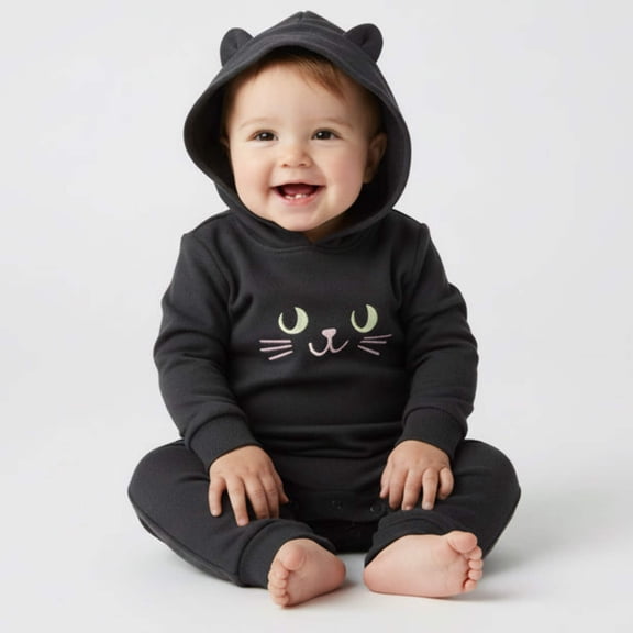 Cat and Jack Halloween Hooded Romper