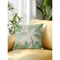 thumbnail image 2 of 1 Pack Outdoor Pillows Waterproof, Summer Palm Leaves Indoor/Outdoor Throw Pillows with Inserts, Watercolor Tropical Leaf Botanical Beige Decorative Pillow for Patio Furniture Chairs Couch, 2 of 8