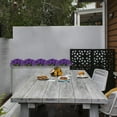 thumbnail image 5 of 10 Bundles Artificial Outdoor UV Resistant Flowers No Fade Fake Outside Flowers Plastic Greenery Faux Shrubs Garden Porch Window Box Home Decoration(Purple), 5 of 5
