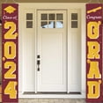 thumbnail image 5 of RnemiTe-amo 2024 Graduation Party Decorations Porch Sign Banner,Class of 2024 Congrats Grad Porch Sign Hanging Banner Door Sign Welcome Decor Photo Props for College,Graduation Party Decorations, 5 of 9