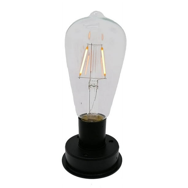 Bombilla de de Tungsteno LED Solar, 1 Unidad, 2800K, Sensores de Luz AutomáTicos, Cerca de Luces Nocturnas para LáMpara de JardíN (8,5 Cm)