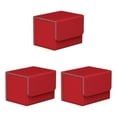 thumbnail image 3 of maskred Stylish and Secure Card Deck Storage Holder Organizer with Magnetic Closure TCG Display Red 3Set, 3 of 6