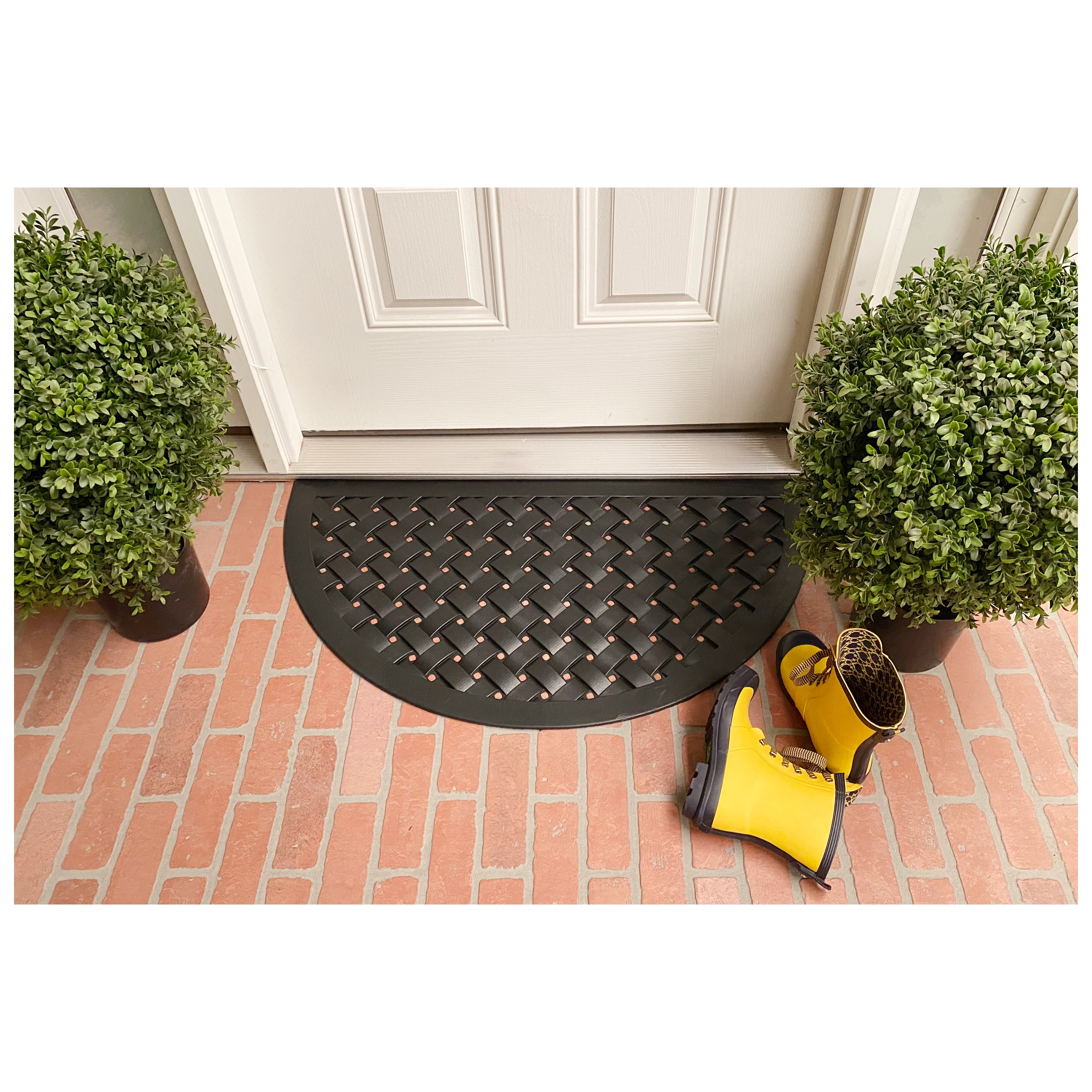 Calloway Mills Hampton Weave Rubber Outdoor Doormat 20" x 36"