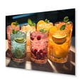 thumbnail image 2 of Designart "Colorful Drinks in Cocktails I" Food & Beverage Metal Wall Decor, 2 of 5