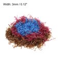 thumbnail image 2 of Uxcell Easter Grass Basket Filler Grass 3 Color (Brown,Burgundy,Blue) Raffia Paper for Gift Packaging 3 Pack, 2 of 6
