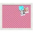 thumbnail image 2 of PinPix 16x13 Custom Cork Bulletin Board Hot Pink Diamond Poster Board Has a Fabric Style Canvas Finish, Framed in Hot Pink Diamond, by ArtToFrames (PinPix-302), 2 of 6