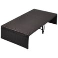 thumbnail image 6 of vidaXL Patio Bed Outdoor Patio Double Chaise Lounge with Canopy Poly Rattan, 6 of 15