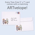 thumbnail image 7 of Tree-Free Greetings Holiday Greeting Card 12 Pack, 5x7, Cat Carolers (HP60634), 7 of 7