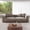 Brown, variant on bokifol Modern Sectional Sofa Couch Floor Sofa for Bedroom,Living Room,Apartment and Small Space,Ottoman,Black