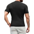 thumbnail image 3 of Men Short Sleeved Slim Funnel Neck Knit Pullover Tops, 3 of 5