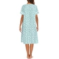thumbnail image 3 of Avidlove Women Button Down Front Dusters Housecoat Oversized Nightgown Short Sleeve Lounge Dress Sleepwear with Pockets, 3 of 7