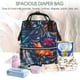 thumbnail image 5 of Disketp Tropical Flower Mochila de Pañales de Gran Capacidad con Múltiples Bolsillos, Mochila de Viaje Multifuncional para Bebé, Unisex, Moderna y Resistente, 5 of 6