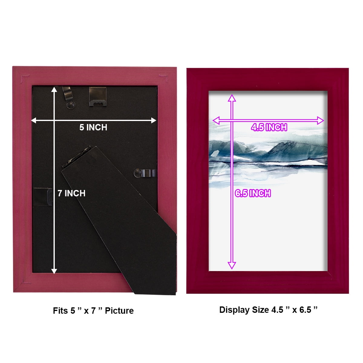 Stark Horizon I - Framed Print w/glass - Cherry Red