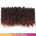 thumbnail image 3 of Toyotress Tiana Passion Twist Hair - 12 Inch Pre-twisted Passion Twist Crochet Braids Pre-looped Ombre Brown Synthetic Braiding Hair Extensions, 3 of 3