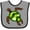 Heather and Black, variant on Inktastic Turtle Illustration Boys or Girls Baby Bib