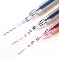 thumbnail image 2 of Bolígrafo de Gel con punta de diamante de gran capacidad, tinta negra/azul/roja, recarga de examen, firma de escritura, suministros de oficina escolar, 0,38mm, 6 unids/set, 2 of 4