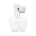 thumbnail image 4 of Delight Jewelry Silvertone Black Standing Cat Black Crystal Clip on Earrings, 4 of 5