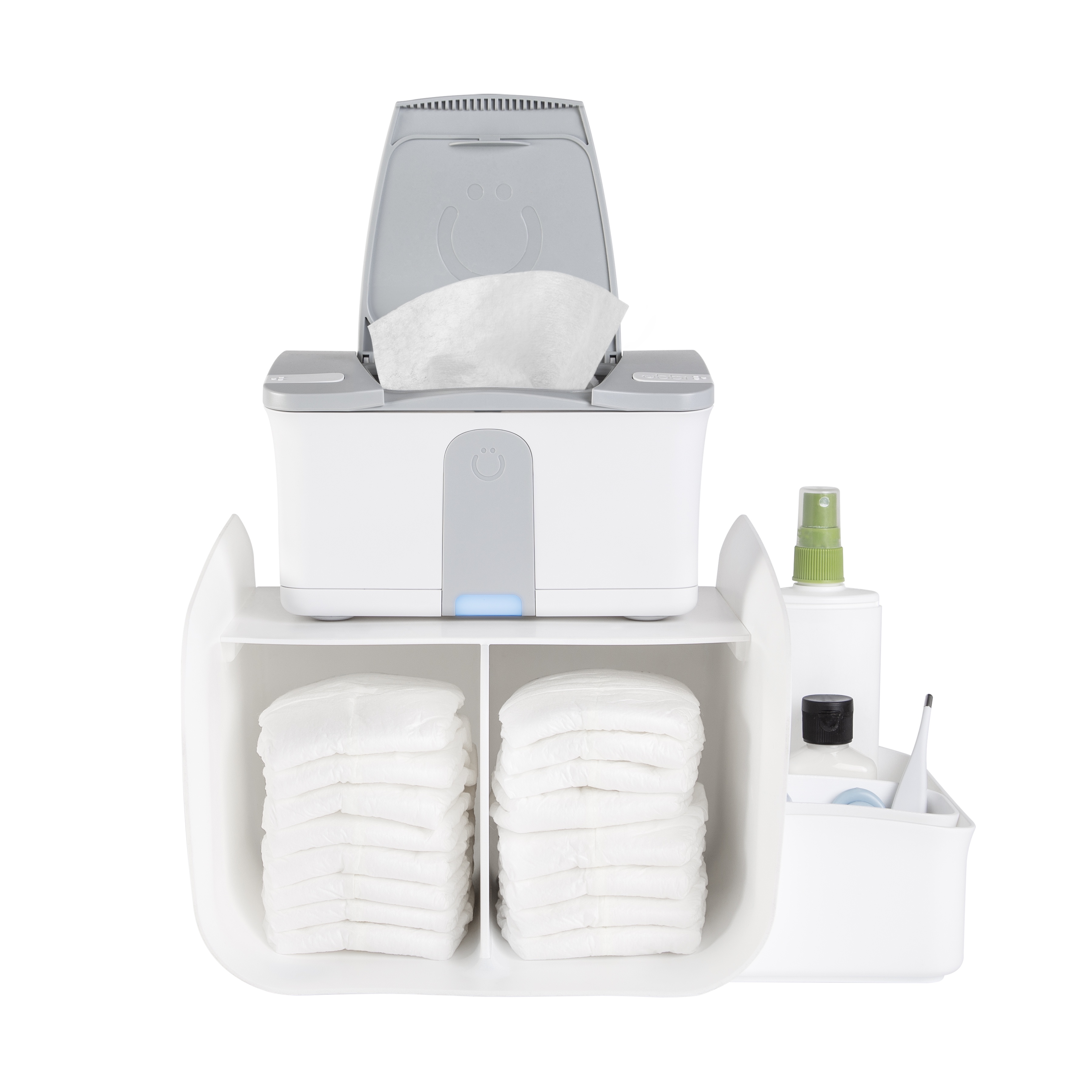 Ubbi Diaper Caddy Organizer, White