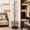 Black, variant on Coat Rack Stand with Storage Basket and Wheels, Black Metal Hall Tree for Entryway