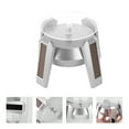 thumbnail image 3 of Miangastore Product Display Spacecraft Ornament Rotating Display Plate Silver 1Set, 3 of 8