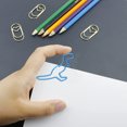 thumbnail image 4 of Funny Paper Clips, Lovely Shape 100Pcs Fadeless Metal Material Mini Paperclips  for Office, 4 of 8
