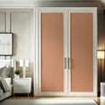 thumbnail image 4 of S4Sassy Peel & Stick Wall Covering, Geometric Print Removable Walls Wrap- Asian Style Walls Mural, Instant Wall Makeover for Bathroom, Closet Interior- Self-Adhesive Wallpaper Vinyl- Peach, 25"x120", 4 of 9