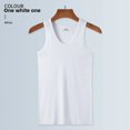 thumbnail image 1 of Camiseta sin mangas deportiva ajustada de algodón puro para hombre, camiseta de capa Base elástica ajustada de verano, ropa interior para hombre mayor, ropa para el hogar, 1 of 5