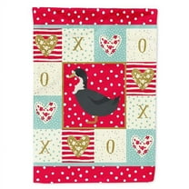 Carolines Treasures CK5289GF 11 x 0.01 x 15 in. Blue Swedish Duck Love Flag Garden Size