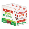 Vermont Smoke & Cure Mini Meat Stick Go Packs, Beef, Antibiotic Free, Gluten Free, BBQ, Six 0.5oz Sticks Per Pouch, Pack of 8 Pouches