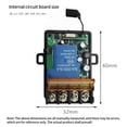 thumbnail image 4 of 2X AC 220V 30A 1CH 433MHz Interruptor de Control Remoto Inalámbrico Receptor de Relé RF + Transmisor de Apagado/Encendido para Lámpara de Aparato Eléctrico, 4 of 6