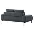 thumbnail image 4 of Modway Proximity Upholstered Polyester Fabric Loveseat in Charcoal, 4 of 8