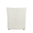thumbnail image 4 of Molly 33 Inch Lounge Chair- White Boucle Fabric- Wing Back Design- Wood, 4 of 6
