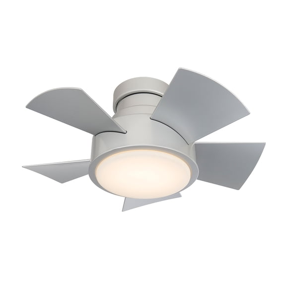 Vox 26" Titanium Dimmable LED Smart Flush Mount Ceiling Fan with Remote Control