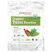 Certified USDA Organic Holy Basil Powder (Tulsi) - 16 OZ - Gluten Free, Vegan, Non-GMO - Resealable Zip Lock Pouch - By Jai Ho