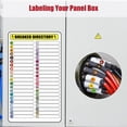 thumbnail image 3 of shiyou-Circuit Breaker Labels Self-Adhesive Electrical Panel Labels Quick Identification Color Cording Number Catalog Load Center Breaker Box Labels for Electricians, Homeowners and Shops -2PCS, 3 of 4