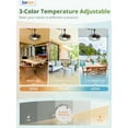 thumbnail image 6 of Zardon 18" Outdoor Ceiling Fan with Light and Remote, Caged Waterproof Gazebo Fan with Pull Chain for Patio, Porch, Pergola Canopy, App Control, 6 of 8