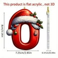 thumbnail image 2 of Christmas Tree Letter Ornaments Complete Alphabet Set For Festive DIY Holiday Craft Decorations, 2 of 2