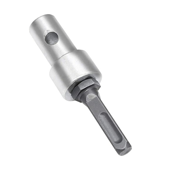 Garden Auger Drill Adapter Keyless Drill Chuck Adapter SDS-Plus to 1/2-In(M13x15mm) Thread Round Shank for Hammer Drill