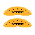 thumbnail image 2 of MGP 4 Caliper Covers Engraved Front & Rear Vtech Yellow finish black ch, 2 of 6