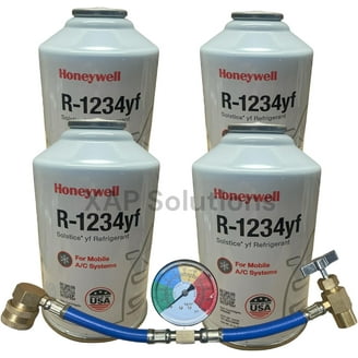 Honeywell R1234YF Automotive Refrigerant, HFO-1234yf 8oz Cans, Low