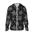thumbnail image 1 of Saiise Turtle Pattern Sun Protection Hoodie for Men and Women, Lightweight Quick-Dry Windproof with Hood and Zip-Small, 1 of 7