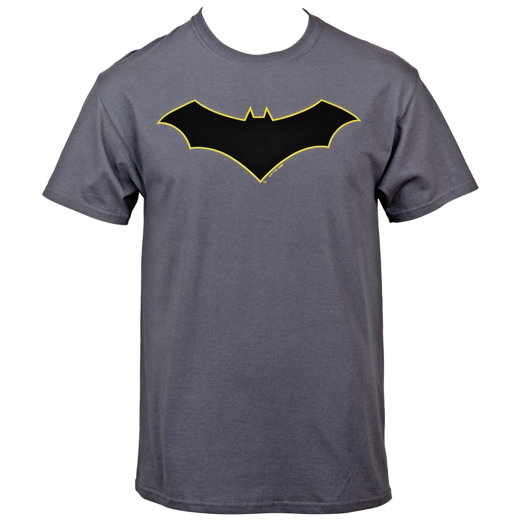 Batman Dead End Yellow Outline Logo T-Shirt-Large 