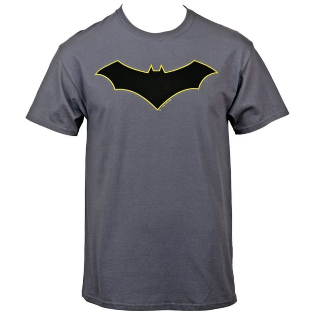 Batman Dead End Yellow Outline Logo T-Shirt-Large
